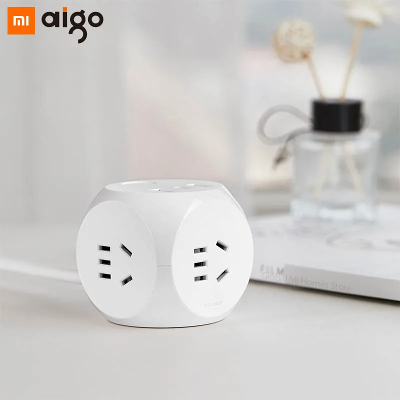 Xiaomi Youpin AIGO Magic cube розетка с адаптером питания тремя национальными стандартными