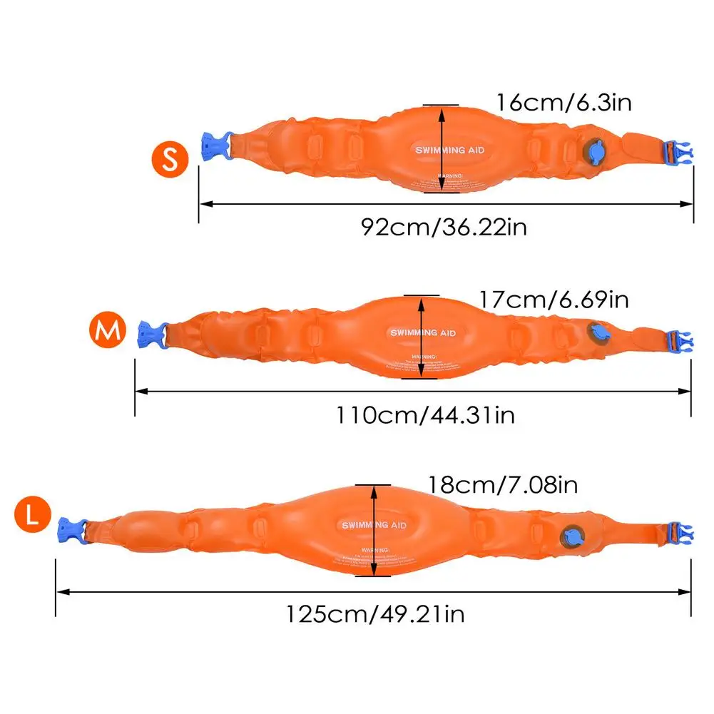 

3PCS Swim Floating Belt Learn To Swim Children Adult Safety Swimming Leaning Training Float PVC Belt Waistband