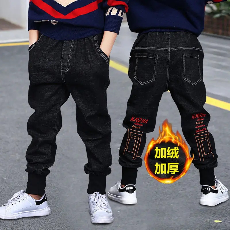 Детские джинсы для мальчиков и девочек Комбинезоны Комбинезон Джинсовые штаны с