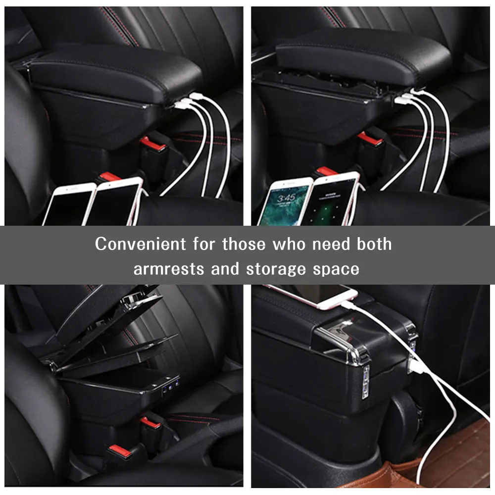 Для Nissan Note кожаный подлокотник коробка центральный магазин содержание для