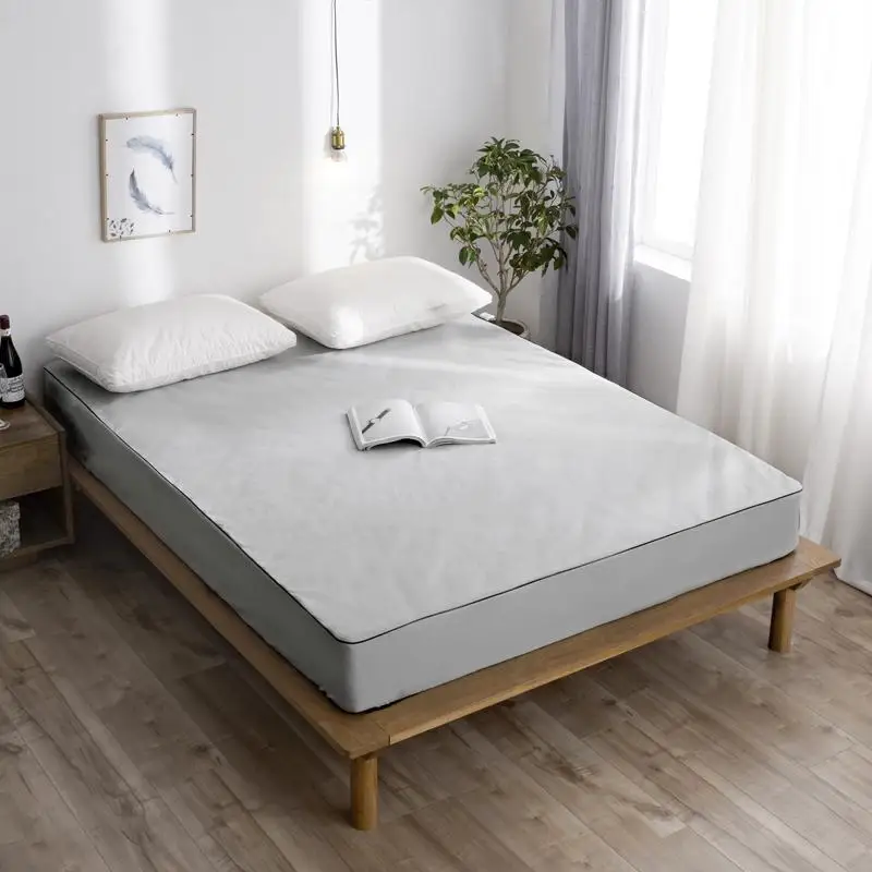 

waterproof elastic Fitted Sheet quality bed linen Cover bedding set Protector 100 Polyester bedspread bed sheet on elastic band