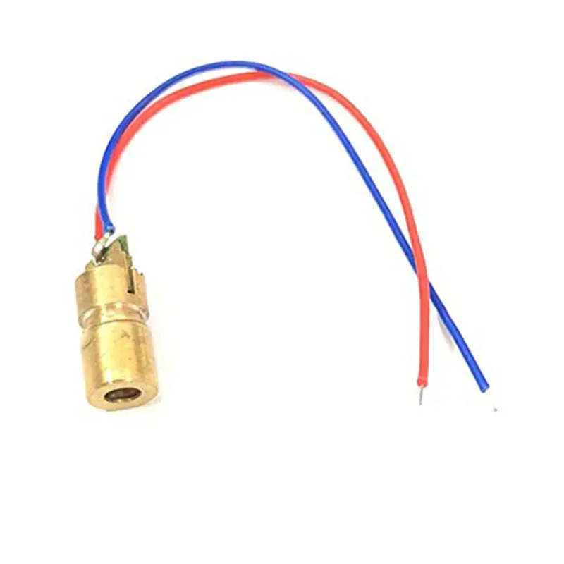 

650nm 660nm 6mm 3V 5mw Red Sight Copper Head Adjustable Mini Laser Line Point Diode Module Workshop Equipment