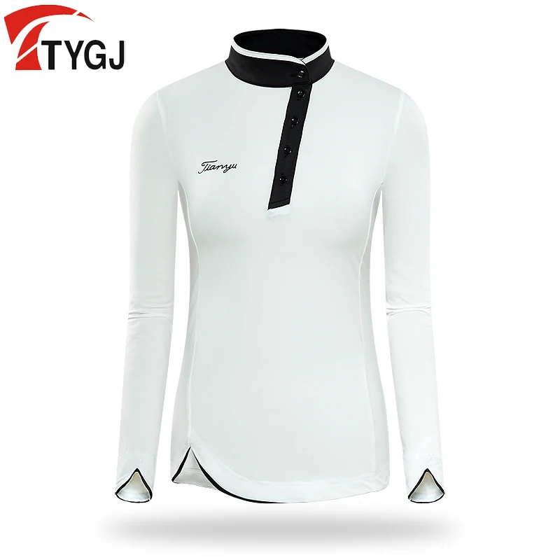 Одежда для гольфа Женская дышащая футболка с длинными рукавами анти-светильник