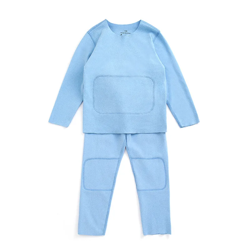 

2021 Fleece Pajama Sets for Kids Underwear Suits Autumn Winter Warm Children Candy Colors Sleepwear Baby Bos Casual Home Clothes
