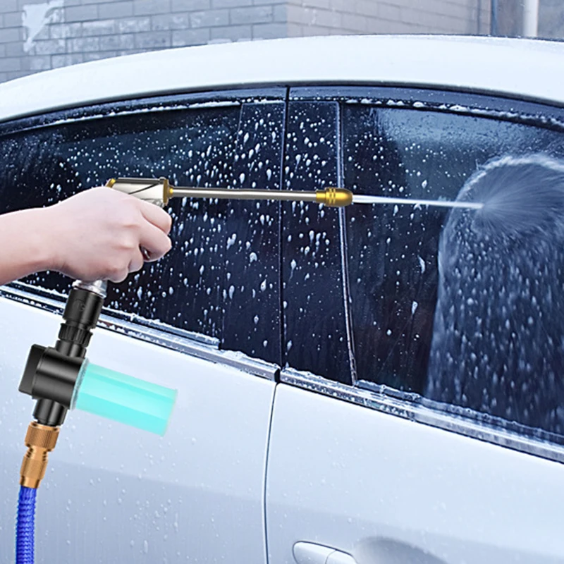 Регулируемый пеногенератор аппликатор для расширяемого садового шланга моечная