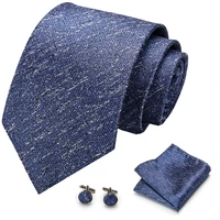 new arrival 50 styles blue ties for men 100 silk male mens tie hanky cufflinks neck tie pocket square set