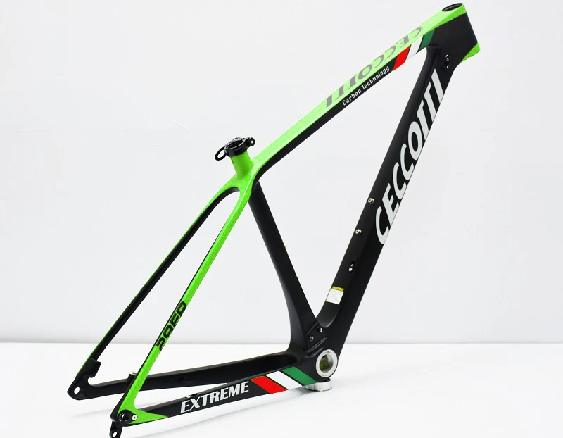 Ceccotti-1 M05 новейшая карбоновая mtb рама 29er 27,5 ER 15 17 19 BSA BB30 коническая рама для горного велосипеда 2 года - Цвет: Ceccotti-1