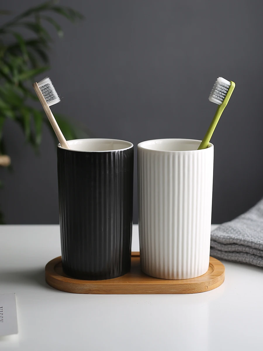Скандинавская моющая чашка керамическая зубная паста щетка для мытья парная