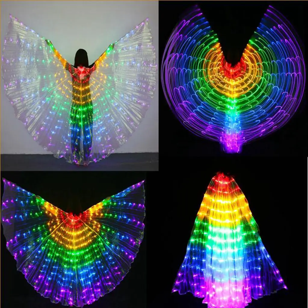 

Kids LED Luminous Costumes Belly Dance Light Up Show Dance Isis