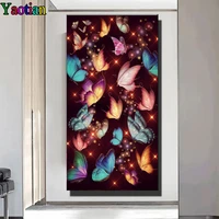 color butterflylarge diy diamond painting mosaic full square round drill diy 5d painting diamond embroidery wall stickers