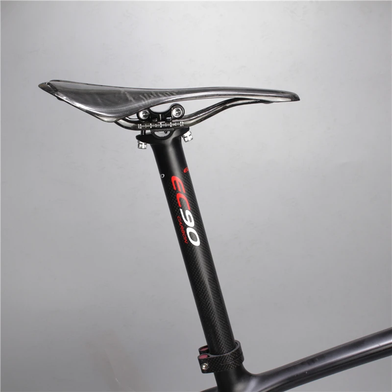 

2020 brand new 3k carbon brazing dimensional bicycle seat rod MTB bicycle seat tube 27.2 / 30.8 / 31.6 * 350mm 400mm seat tube