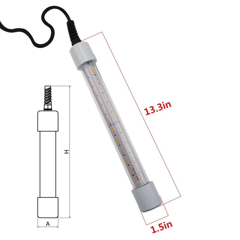 Подводный рыболовный светильник. Светящийся док светильник самовзвешенный