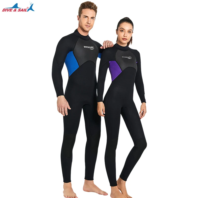2022 New Scuba Diving Wetsuit Men Women 3mm Diving Suit Neoprene Swimming Wetsuit Surf Triathlon Wet Suit Swimsuit Full Bodysuit