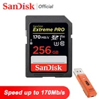 SD-Карта SanDisk Extreme PRO, SDXCSDHC SD 64 ГБ, класс 10, карта флэш-памяти 128 ГБ, 256 ГБ, TF SD-карты, 32 ГБ, 512 ГБ, SDXC, SDHC для камеры