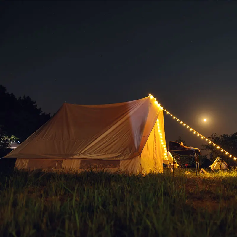 Лёсветильник Кая хлопковая палатка LANDWOLF в скандинавском ретро стиле с большим