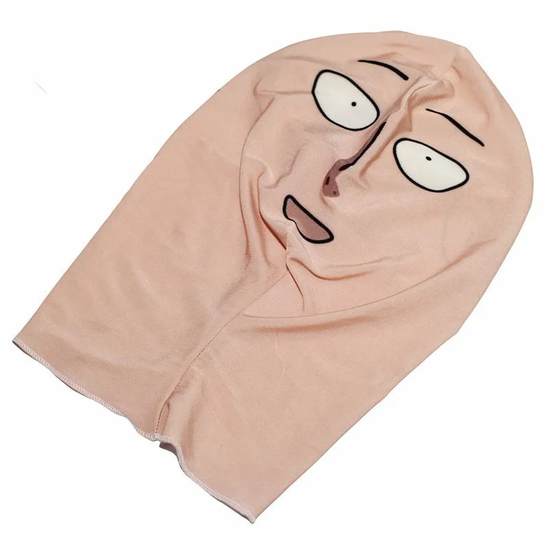 Аниме ONE PUNCH MAN Saitama косплей 3D маска головные уборы смешной юмористический стиль
