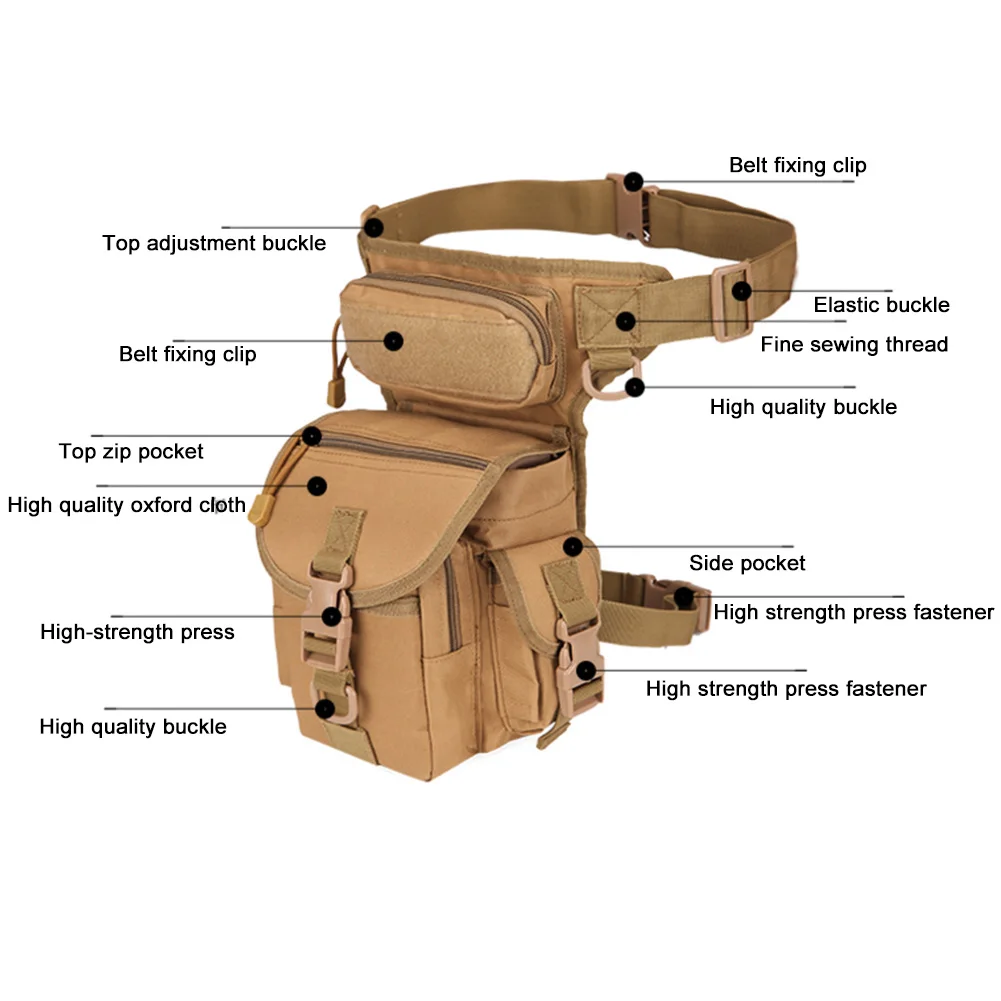 2020 Спортивная однотонная сумка для ног с камуфляжным принтом набедренный ремень