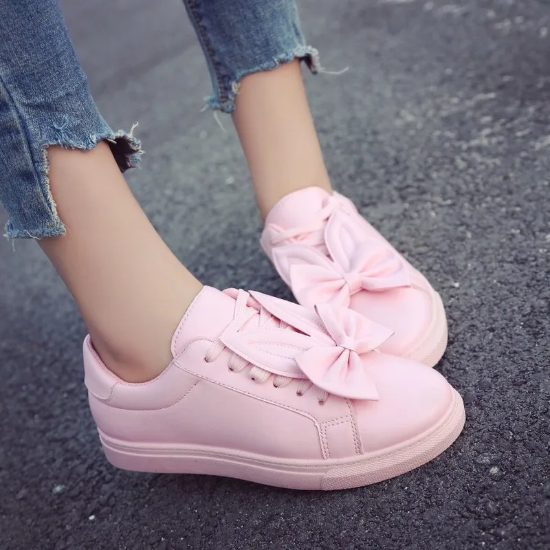 Женские кроссовки милое украшение для ушей в виде кролика девочек повседневная