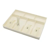 4 grid supermarket shop box coin drawer cashier abs hotel money cash register tray with clip classify organizer replacement