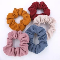 48pcslot corduroy scrunchie women girls elastic hair rubber bands accessories gum for women tie hair ring rope ponytail holder