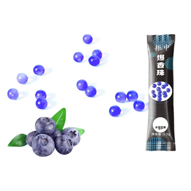 

200 Pcs Capsule Mint Beads Mix Flavor Menthol Explosion Pops Cigarette Filter Brush Ball for Smoking Holder Cigarette Accessorie