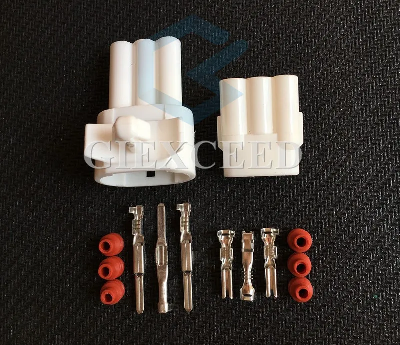 2 комплекта 3-контактные разъемы для Honda 6187-3281 6180-3261 | Автомобили и мотоциклы