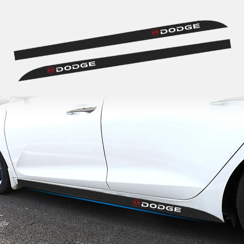 

2pcs Car Door Side Skirt Stripes Decal Goods For Dodge Journey Caliber Challenger Charger Ram 1500 Stratus Dart Dakota Durango
