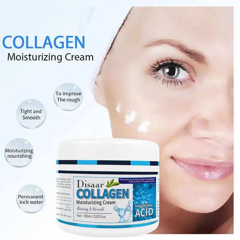 

100g Hyaluronic Acid Collagen Skin Care Body Lotion Moisturizing Cream Facial Whitening Moisturizing Brightening Cream