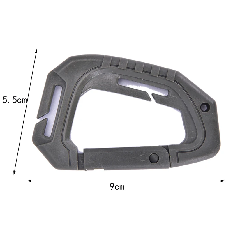 

5pcs Big D-type Plastic Steel Tactical Molle Quick Hook Hanging Buckle Clip Outdoor Camping Backpack Bag EDC Tool Accessories