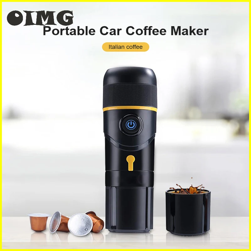 Portable Coffee Machine For Car & Home DC12V 80W Large Capacity Coffee Maker Italian Car Capsule Coffee Machine