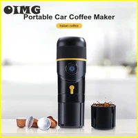 portable coffee machine for car home dc12v 80w large capacity coffee maker italian car capsule coffee machine