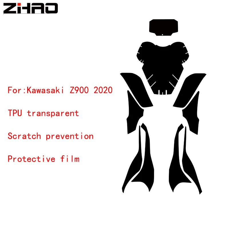 

Наклейка на бак мотоцикла, прозрачная наклейка на весь автомобиль из ТПУ с защитой от царапин, газовая наклейка для Kawasaki Z900 Z 900 2020