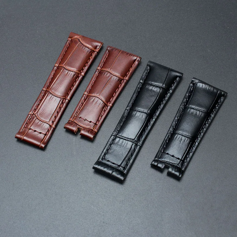 Factory direct genuine leather watch strap for ROLEX Daytona WATCH BAND wrist chain belt black brown male 20mm |
