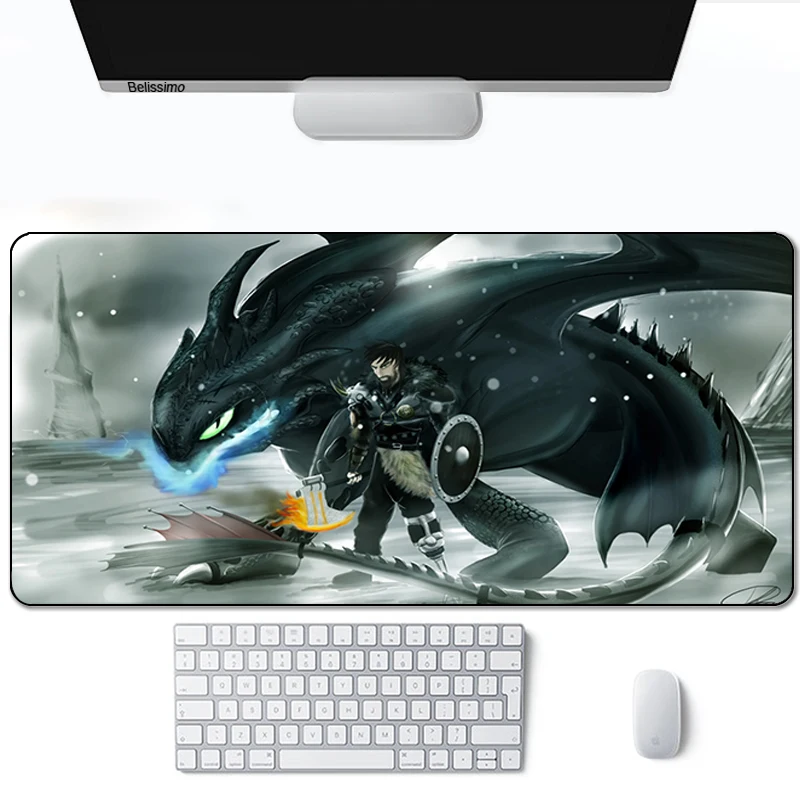 

How to Train Your Dragon Gaming Mouse Pad Super Anime Laptop Keyboard Pad Large Gaming Mouse Pad Quality MousePad Anime movie