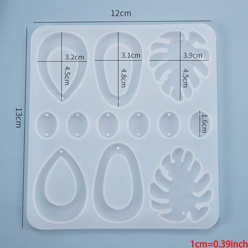 

6 PCS Resin Earring Molds,Retro Drop Dangle Style Resin Jewelry Silicone Molds XX9C