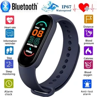 m6 smart bracelet ip67 heart rate blood pressure sleep monitor calorie counter tracker smart watch pk xiaomi mi band 4 5