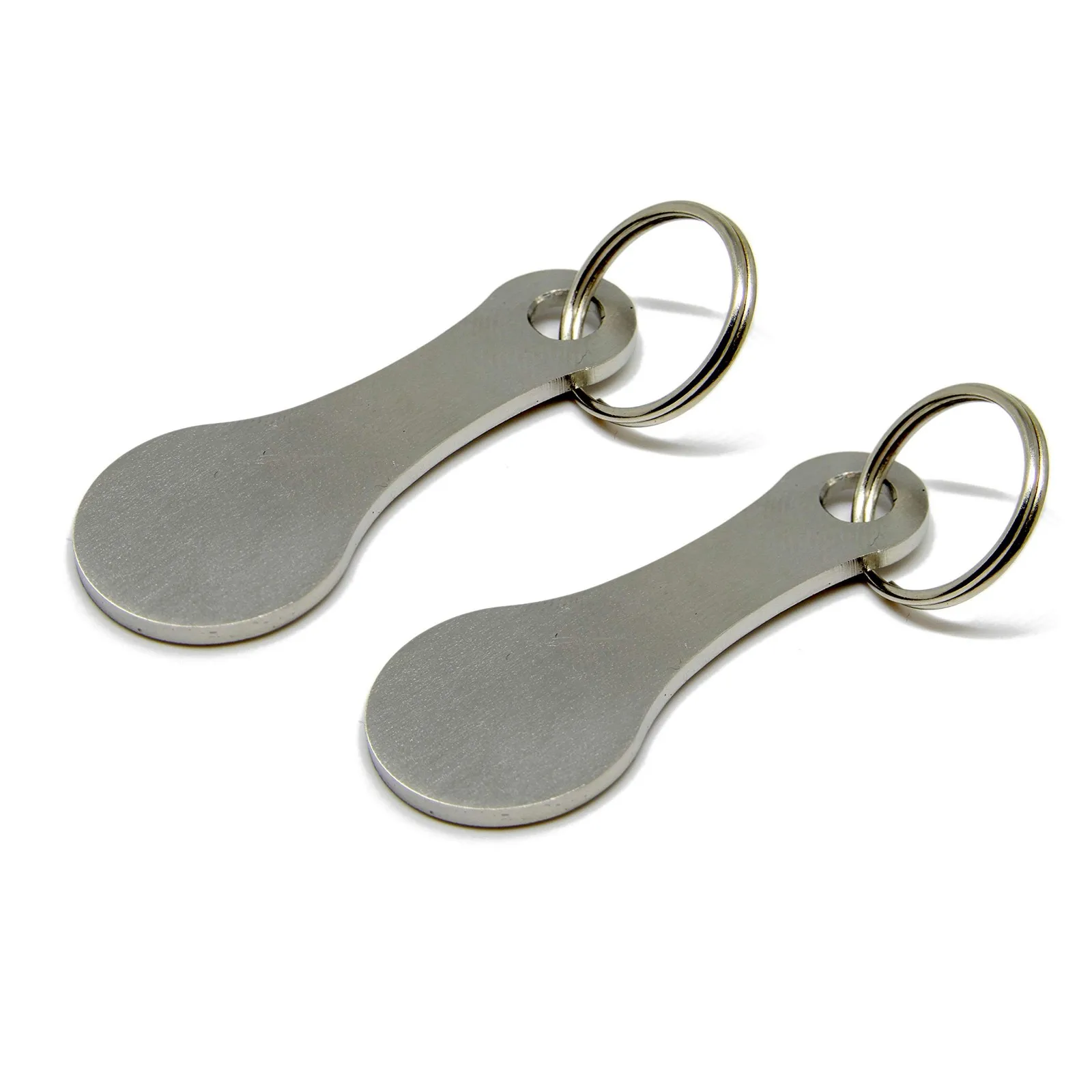 

2 Packs Of Metal Aluminum Alloy Key Ring Shopping Trolley Tokens Key Chains Accessories Decorative Key Hook Keyrings