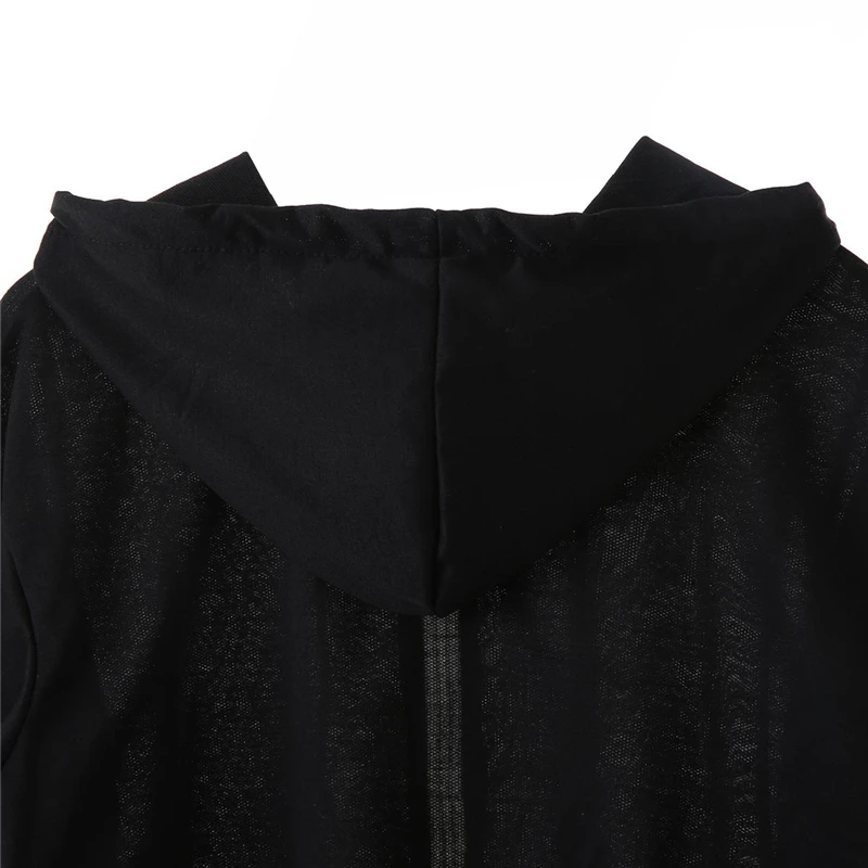 Женский укороченный топ на молнии с капюшоном Женская толстовка длинным рукавом