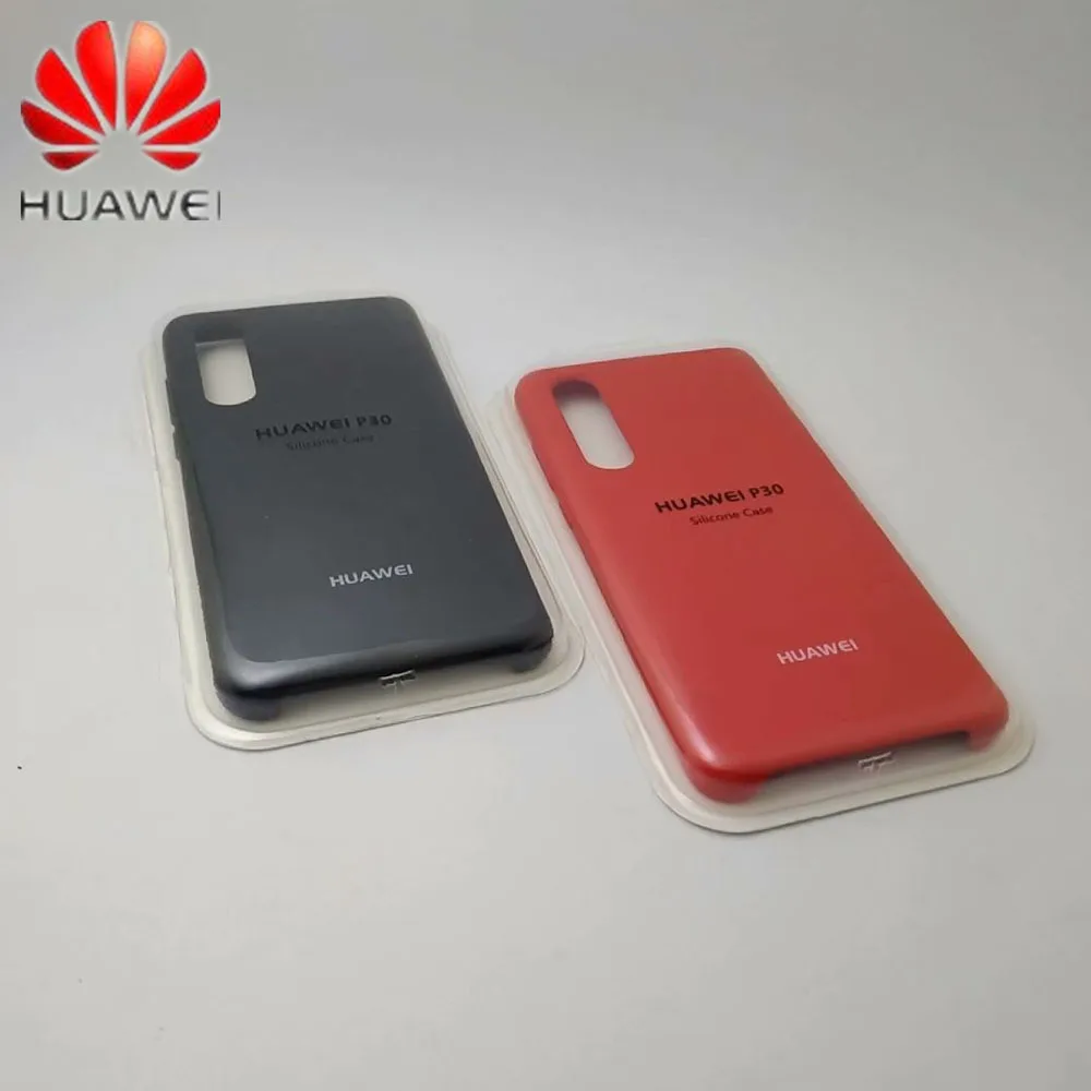 Оригинальный чехол для HUAWEI P30 модный Мягкий противоударный из жидкого силикона