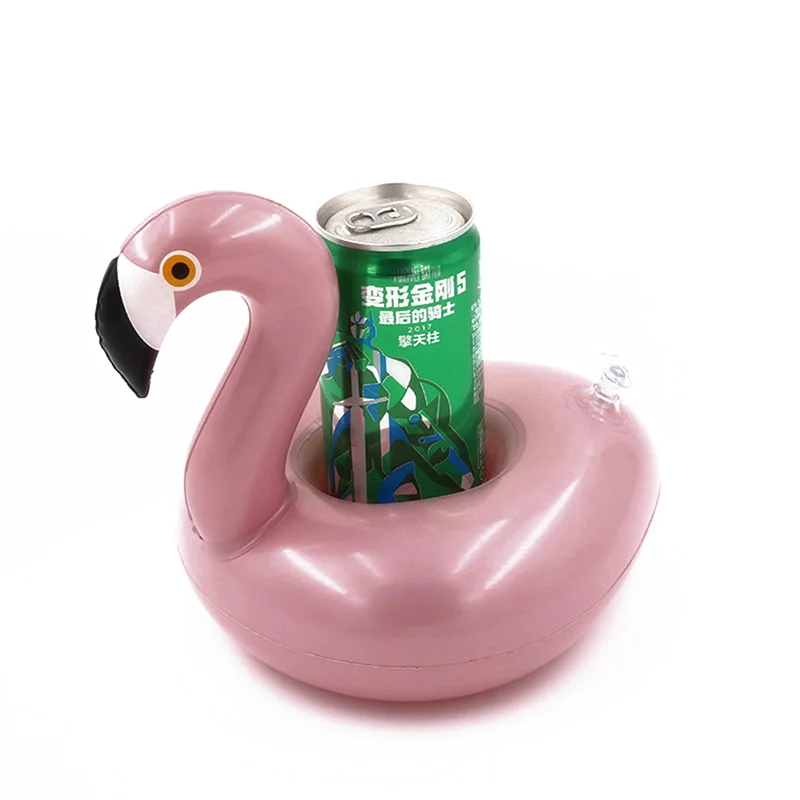 Mini flotador inflable para piscina de flamencos, juguetes flotantes para bebidas, portavasos, juguetes de fiesta para ni&ntilde;os, juguetes de regalo-0