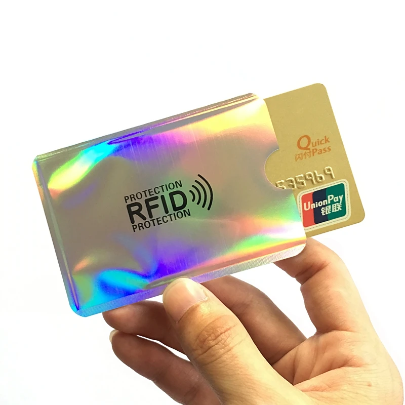 Фото Третья версия держатель для карт с защитой от Rfid NFC блокировка считывания Id банк Третья версия держатель для карт с защитой от Rfid NFC блокировка считывания Id банк