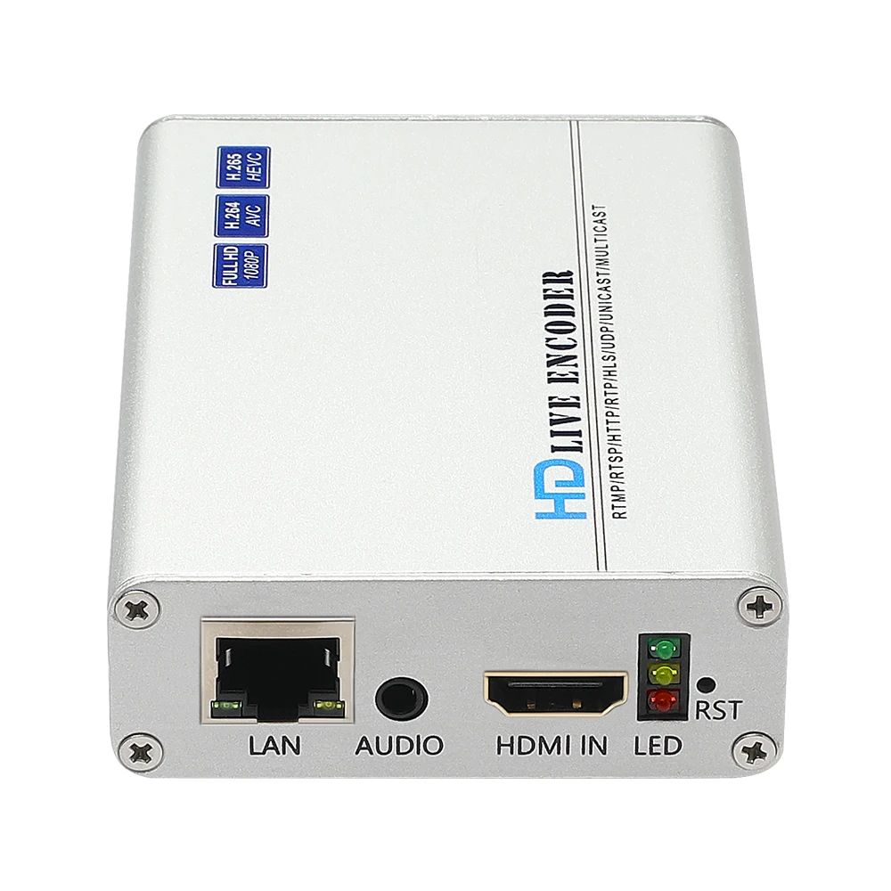 HWCODEC H8118 H.265 1080P @ 60 кадров в секунду HDMI и аудио IP кодировщик поддержка RTSP RTMP RTMPS SRT HTTP