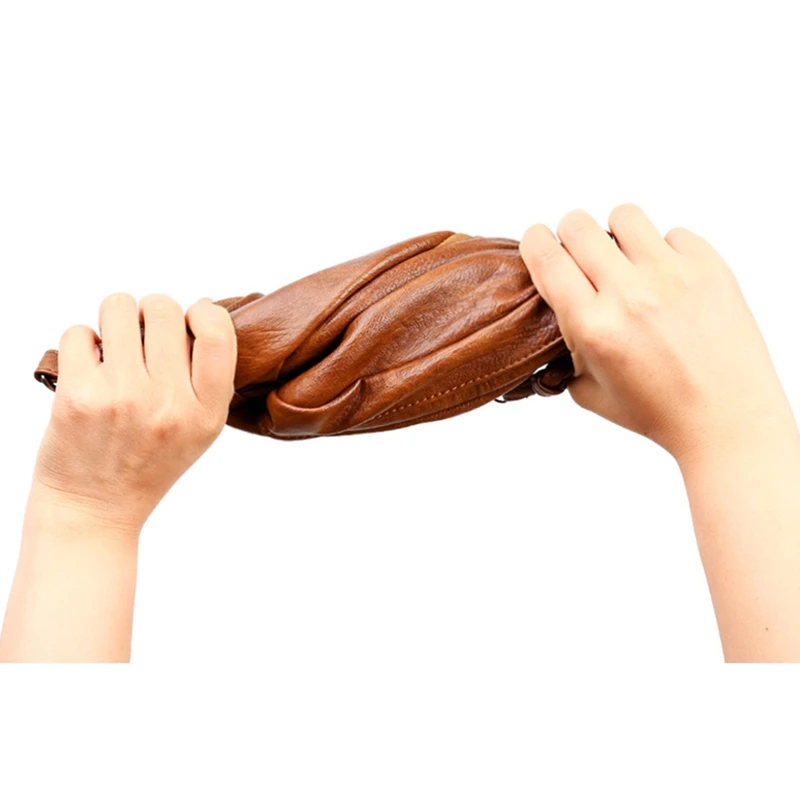 

One-Shoulder Bag Western Fashion Portable Messenger Bag Soft Leather Women'S Bag Simple Messenger Bag