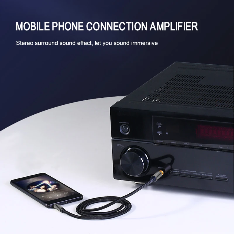 Аудиокабель с разъемом 3 5 мм аудиокабель для колонок Кабель Aux IPhone 6 Samsung Galaxy