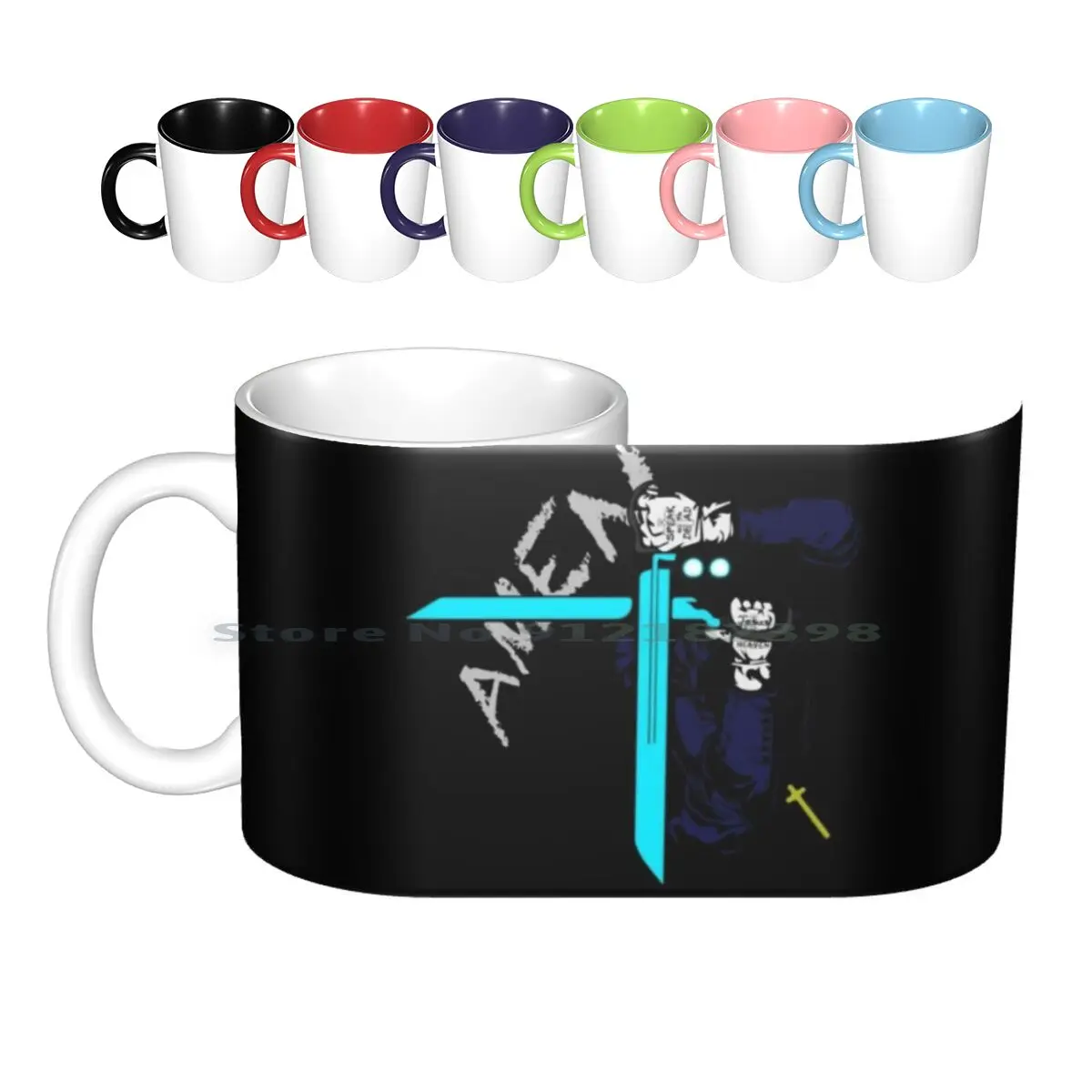 

Anderson Inspired Anime Shirt Ceramic Mugs Coffee Cups Milk Tea Mug Anime Manga Alucard Dracula Seras Alexander Anderson Walter