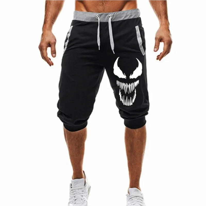 

Men Casual Short 2021 New Hot-selling Man's Shorts Summer Casual Fashion Shorts Venom Print Sweatpants Fitness Short Jogger