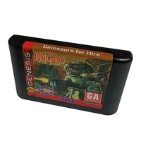 dinosaurs for hire game cartridge electronic games 16 bit md game card for pal and ntsc version