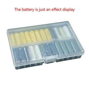 Clear Colorful Battery Storage Case Holder Organizer For 18650 Battery Storage Case For 18650 Or CR123A Battery