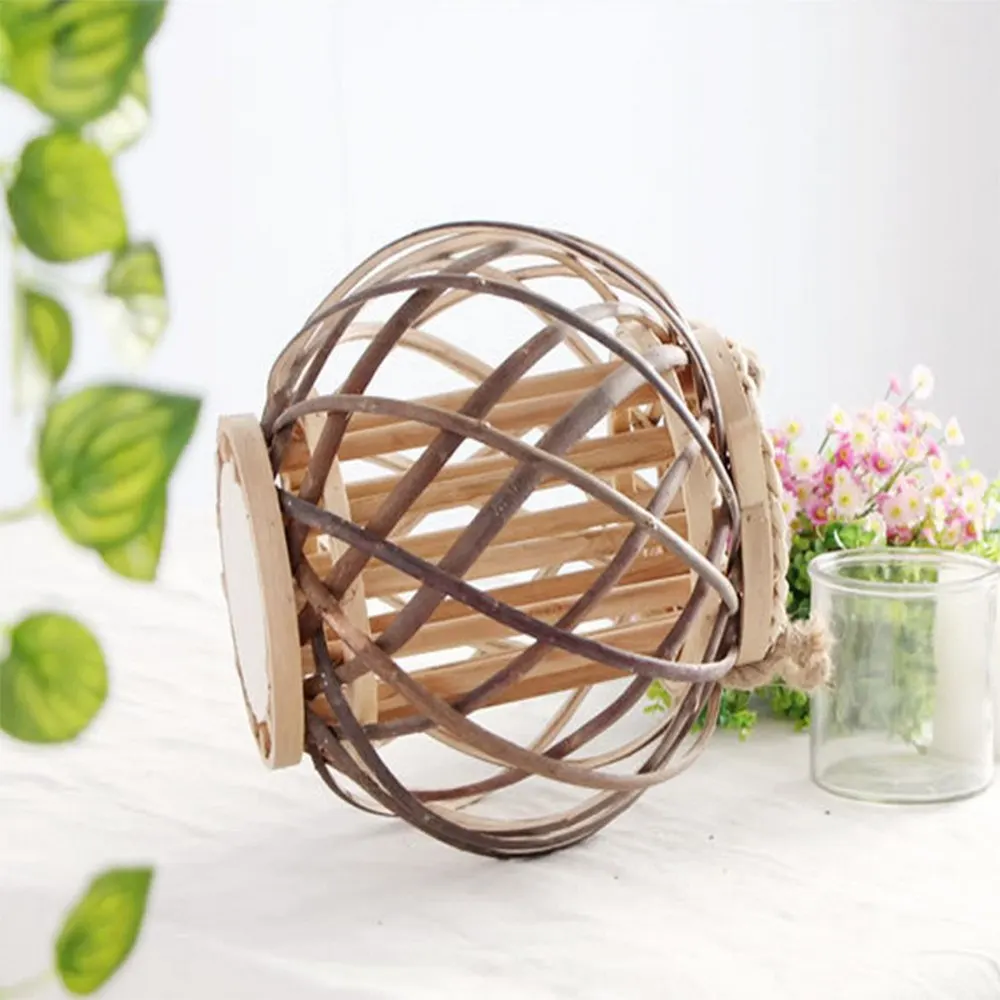 Креативные плетеные ФОНАРИКИ ИЗ ветряной пеньковой веревки ручная тканая лампа