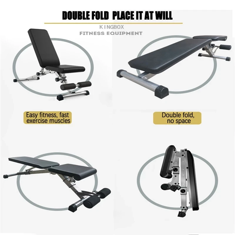 

Household fitness equipment dumbbell stool sit up board folding multifunctional abdominal muscle board exercise chair bench